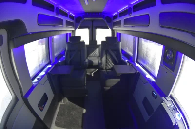 148 EL FORD TRANSIT CONVERSION VAN HIGH ROOF 9 SEATER LIMO MEETING WORK STATION JET DESKS CUSTOM - 2020 FORD TRANSIT GALAXY - Image 34 of 64