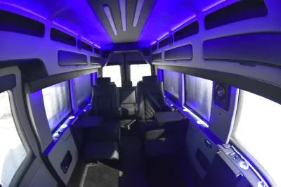 148 EL FORD TRANSIT CONVERSION VAN HIGH ROOF 9 SEATER LIMO MEETING WORK STATION JET DESKS CUSTOM - 2020 FORD TRANSIT GALAXY - Image 36 of 64