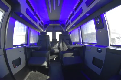 148 EL FORD TRANSIT CONVERSION VAN HIGH ROOF 9 SEATER LIMO MEETING WORK STATION JET DESKS CUSTOM - 2020 FORD TRANSIT GALAXY - Image 37 of 64