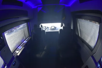 148 EL FORD TRANSIT CONVERSION VAN HIGH ROOF 9 SEATER LIMO MEETING WORK STATION JET DESKS CUSTOM - 2020 FORD TRANSIT GALAXY - Image 42 of 64