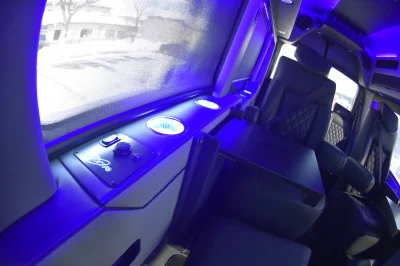 148 EL FORD TRANSIT CONVERSION VAN HIGH ROOF 9 SEATER LIMO MEETING WORK STATION JET DESKS CUSTOM - 2020 FORD TRANSIT GALAXY - Image 46 of 64
