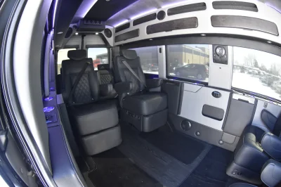 148 EL FORD TRANSIT CONVERSION VAN HIGH ROOF 9 SEATER LIMO MEETING WORK STATION JET DESKS CUSTOM - 2020 FORD TRANSIT GALAXY - Image 47 of 64