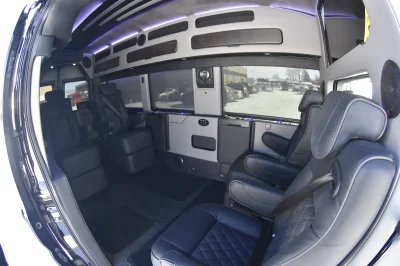 148 EL FORD TRANSIT CONVERSION VAN HIGH ROOF 9 SEATER LIMO MEETING WORK STATION JET DESKS CUSTOM - 2020 FORD TRANSIT GALAXY - Image 49 of 64