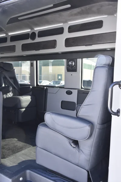 148 EL FORD TRANSIT CONVERSION VAN HIGH ROOF 9 SEATER LIMO MEETING WORK STATION JET DESKS CUSTOM - 2020 FORD TRANSIT GALAXY - Image 8 of 64