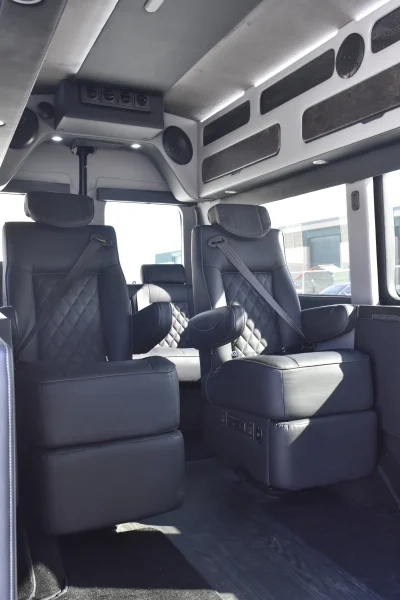 148 EL FORD TRANSIT CONVERSION VAN HIGH ROOF 9 SEATER LIMO MEETING WORK STATION JET DESKS CUSTOM - 2020 FORD TRANSIT GALAXY - Image 9 of 64