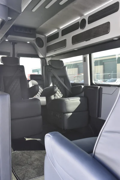 148 EL FORD TRANSIT CONVERSION VAN HIGH ROOF 9 SEATER LIMO MEETING WORK STATION JET DESKS CUSTOM - 2020 FORD TRANSIT GALAXY - Image 10 of 64