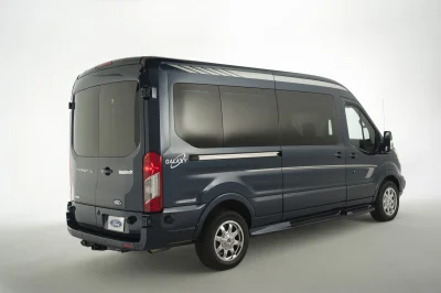 CUSTOM CONVERSION VAN ON FORD TRANSIT PHOTO SHOOT AT FORD FACTORY IN MICHIGAN WALDOCH VANS - 2020 FORD TRANSIT GALAXY - Image 100 of 116