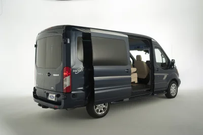 CUSTOM CONVERSION VAN ON FORD TRANSIT PHOTO SHOOT AT FORD FACTORY IN MICHIGAN WALDOCH VANS - 2020 FORD TRANSIT GALAXY - Image 102 of 116