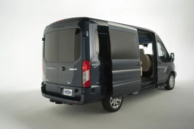 CUSTOM CONVERSION VAN ON FORD TRANSIT PHOTO SHOOT AT FORD FACTORY IN MICHIGAN WALDOCH VANS - 2020 FORD TRANSIT GALAXY - Image 103 of 116