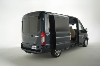 CUSTOM CONVERSION VAN ON FORD TRANSIT PHOTO SHOOT AT FORD FACTORY IN MICHIGAN WALDOCH VANS - 2020 FORD TRANSIT GALAXY - Image 105 of 116