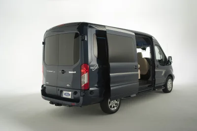 CUSTOM CONVERSION VAN ON FORD TRANSIT PHOTO SHOOT AT FORD FACTORY IN MICHIGAN WALDOCH VANS - 2020 FORD TRANSIT GALAXY - Image 106 of 116