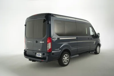 CUSTOM CONVERSION VAN ON FORD TRANSIT PHOTO SHOOT AT FORD FACTORY IN MICHIGAN WALDOCH VANS - 2020 FORD TRANSIT GALAXY - Image 107 of 116