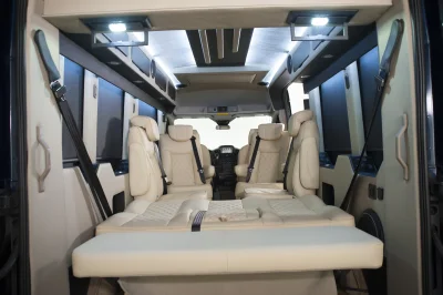 CUSTOM CONVERSION VAN ON FORD TRANSIT PHOTO SHOOT AT FORD FACTORY IN MICHIGAN WALDOCH VANS - 2020 FORD TRANSIT GALAXY - Image 113 of 116