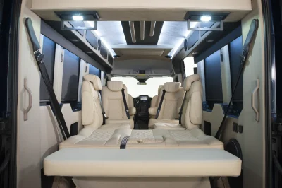 CUSTOM CONVERSION VAN ON FORD TRANSIT PHOTO SHOOT AT FORD FACTORY IN MICHIGAN WALDOCH VANS - 2020 FORD TRANSIT GALAXY - Image 114 of 116