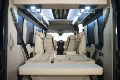 CUSTOM CONVERSION VAN ON FORD TRANSIT PHOTO SHOOT AT FORD FACTORY IN MICHIGAN WALDOCH VANS - 2020 FORD TRANSIT GALAXY - Image 115 of 116