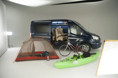 CUSTOM CONVERSION VAN ON FORD TRANSIT PHOTO SHOOT AT FORD FACTORY IN MICHIGAN WALDOCH VANS - 2020 FORD TRANSIT GALAXY - Image 12 of 116