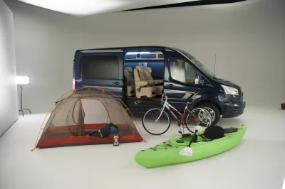 CUSTOM CONVERSION VAN ON FORD TRANSIT PHOTO SHOOT AT FORD FACTORY IN MICHIGAN WALDOCH VANS - 2020 FORD TRANSIT GALAXY - Image 14 of 116