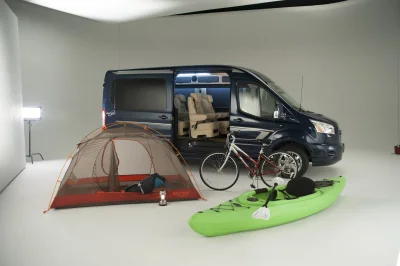 CUSTOM CONVERSION VAN ON FORD TRANSIT PHOTO SHOOT AT FORD FACTORY IN MICHIGAN WALDOCH VANS - 2020 FORD TRANSIT GALAXY - Image 15 of 116