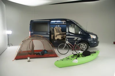 CUSTOM CONVERSION VAN ON FORD TRANSIT PHOTO SHOOT AT FORD FACTORY IN MICHIGAN WALDOCH VANS - 2020 FORD TRANSIT GALAXY - Image 17 of 116