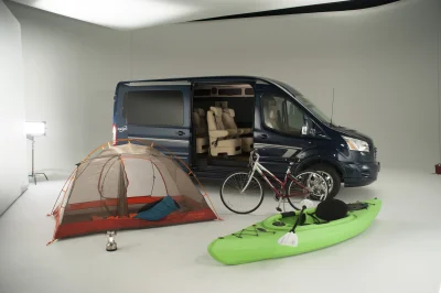 CUSTOM CONVERSION VAN ON FORD TRANSIT PHOTO SHOOT AT FORD FACTORY IN MICHIGAN WALDOCH VANS - 2020 FORD TRANSIT GALAXY - Image 21 of 116
