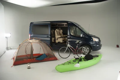CUSTOM CONVERSION VAN ON FORD TRANSIT PHOTO SHOOT AT FORD FACTORY IN MICHIGAN WALDOCH VANS - 2020 FORD TRANSIT GALAXY - Image 22 of 116