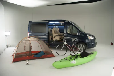 CUSTOM CONVERSION VAN ON FORD TRANSIT PHOTO SHOOT AT FORD FACTORY IN MICHIGAN WALDOCH VANS - 2020 FORD TRANSIT GALAXY - Image 23 of 116