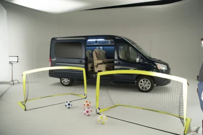 CUSTOM CONVERSION VAN ON FORD TRANSIT PHOTO SHOOT AT FORD FACTORY IN MICHIGAN WALDOCH VANS - 2020 FORD TRANSIT GALAXY - Image 26 of 116