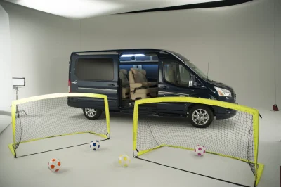 CUSTOM CONVERSION VAN ON FORD TRANSIT PHOTO SHOOT AT FORD FACTORY IN MICHIGAN WALDOCH VANS - 2020 FORD TRANSIT GALAXY - Image 28 of 116