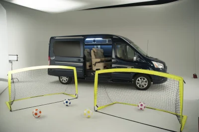 CUSTOM CONVERSION VAN ON FORD TRANSIT PHOTO SHOOT AT FORD FACTORY IN MICHIGAN WALDOCH VANS - 2020 FORD TRANSIT GALAXY - Image 29 of 116