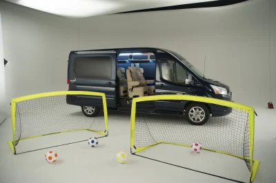 CUSTOM CONVERSION VAN ON FORD TRANSIT PHOTO SHOOT AT FORD FACTORY IN MICHIGAN WALDOCH VANS - 2020 FORD TRANSIT GALAXY - Image 34 of 116