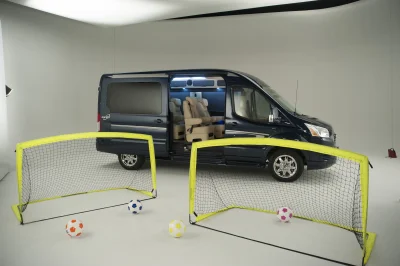 CUSTOM CONVERSION VAN ON FORD TRANSIT PHOTO SHOOT AT FORD FACTORY IN MICHIGAN WALDOCH VANS - 2020 FORD TRANSIT GALAXY - Image 35 of 116