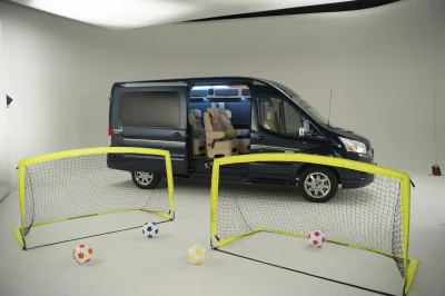 CUSTOM CONVERSION VAN ON FORD TRANSIT PHOTO SHOOT AT FORD FACTORY IN MICHIGAN WALDOCH VANS - 2020 FORD TRANSIT GALAXY - Image 37 of 116