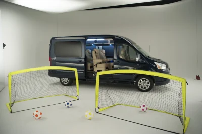 CUSTOM CONVERSION VAN ON FORD TRANSIT PHOTO SHOOT AT FORD FACTORY IN MICHIGAN WALDOCH VANS - 2020 FORD TRANSIT GALAXY - Image 39 of 116