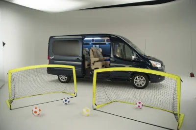 CUSTOM CONVERSION VAN ON FORD TRANSIT PHOTO SHOOT AT FORD FACTORY IN MICHIGAN WALDOCH VANS - 2020 FORD TRANSIT GALAXY - Image 40 of 116
