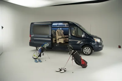 CUSTOM CONVERSION VAN ON FORD TRANSIT PHOTO SHOOT AT FORD FACTORY IN MICHIGAN WALDOCH VANS - 2020 FORD TRANSIT GALAXY - Image 41 of 116