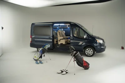 CUSTOM CONVERSION VAN ON FORD TRANSIT PHOTO SHOOT AT FORD FACTORY IN MICHIGAN WALDOCH VANS - 2020 FORD TRANSIT GALAXY - Image 42 of 116