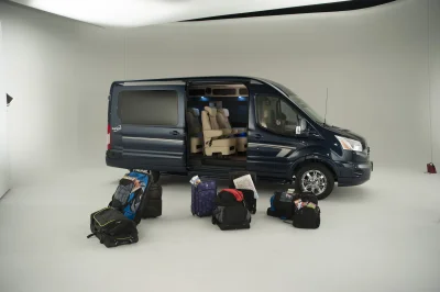 CUSTOM CONVERSION VAN ON FORD TRANSIT PHOTO SHOOT AT FORD FACTORY IN MICHIGAN WALDOCH VANS - 2020 FORD TRANSIT GALAXY - Image 48 of 116