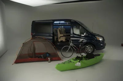 CUSTOM CONVERSION VAN ON FORD TRANSIT PHOTO SHOOT AT FORD FACTORY IN MICHIGAN WALDOCH VANS - 2020 FORD TRANSIT GALAXY - Image 5 of 116