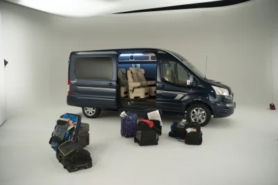 CUSTOM CONVERSION VAN ON FORD TRANSIT PHOTO SHOOT AT FORD FACTORY IN MICHIGAN WALDOCH VANS - 2020 FORD TRANSIT GALAXY - Image 52 of 116