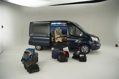 CUSTOM CONVERSION VAN ON FORD TRANSIT PHOTO SHOOT AT FORD FACTORY IN MICHIGAN WALDOCH VANS - 2020 FORD TRANSIT GALAXY - Image 53 of 116