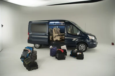 CUSTOM CONVERSION VAN ON FORD TRANSIT PHOTO SHOOT AT FORD FACTORY IN MICHIGAN WALDOCH VANS - 2020 FORD TRANSIT GALAXY - Image 54 of 116