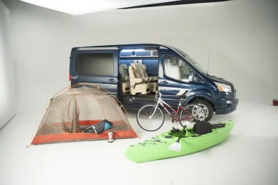 CUSTOM CONVERSION VAN ON FORD TRANSIT PHOTO SHOOT AT FORD FACTORY IN MICHIGAN WALDOCH VANS - 2020 FORD TRANSIT GALAXY - Image 6 of 116