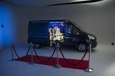 CUSTOM CONVERSION VAN ON FORD TRANSIT PHOTO SHOOT AT FORD FACTORY IN MICHIGAN WALDOCH VANS - 2020 FORD TRANSIT GALAXY - Image 68 of 116