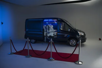 CUSTOM CONVERSION VAN ON FORD TRANSIT PHOTO SHOOT AT FORD FACTORY IN MICHIGAN WALDOCH VANS - 2020 FORD TRANSIT GALAXY - Image 69 of 116