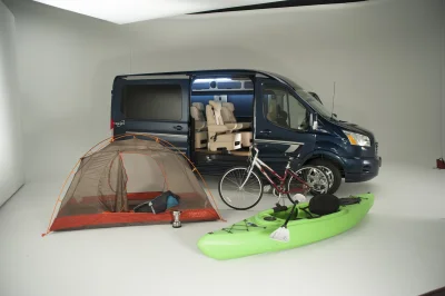 CUSTOM CONVERSION VAN ON FORD TRANSIT PHOTO SHOOT AT FORD FACTORY IN MICHIGAN WALDOCH VANS - 2020 FORD TRANSIT GALAXY - Image 7 of 116