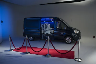 CUSTOM CONVERSION VAN ON FORD TRANSIT PHOTO SHOOT AT FORD FACTORY IN MICHIGAN WALDOCH VANS - 2020 FORD TRANSIT GALAXY - Image 72 of 116