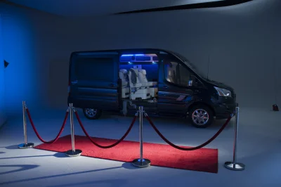 CUSTOM CONVERSION VAN ON FORD TRANSIT PHOTO SHOOT AT FORD FACTORY IN MICHIGAN WALDOCH VANS - 2020 FORD TRANSIT GALAXY - Image 74 of 116