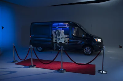 CUSTOM CONVERSION VAN ON FORD TRANSIT PHOTO SHOOT AT FORD FACTORY IN MICHIGAN WALDOCH VANS - 2020 FORD TRANSIT GALAXY - Image 78 of 116