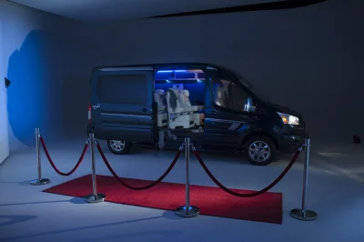 CUSTOM CONVERSION VAN ON FORD TRANSIT PHOTO SHOOT AT FORD FACTORY IN MICHIGAN WALDOCH VANS - 2020 FORD TRANSIT GALAXY - Image 80 of 116