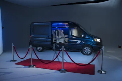 CUSTOM CONVERSION VAN ON FORD TRANSIT PHOTO SHOOT AT FORD FACTORY IN MICHIGAN WALDOCH VANS - 2020 FORD TRANSIT GALAXY - Image 84 of 116
